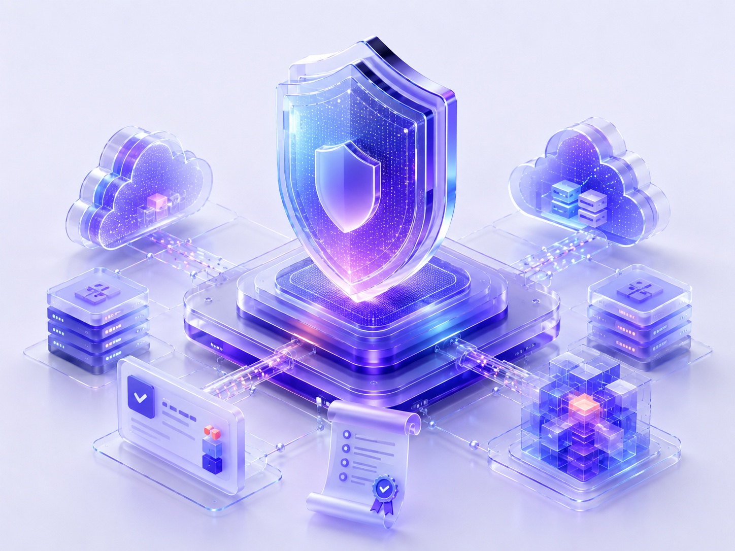 Secure AI infrastructure with private cloud nodes, verification records, and protected data flows